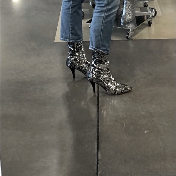 Valentino Sequin Stretch Ankle Bootie - Picture 2 of 4